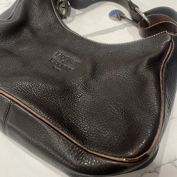 Dooney & Bourke Chocolate Brown Leather Shoulder Bag - Picture 8 of 8